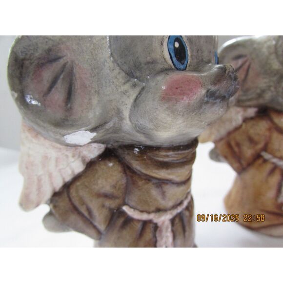 Vintage mice and rabbit bunny mice monk sick bunnies England Pendelton - Picture 4 of 15